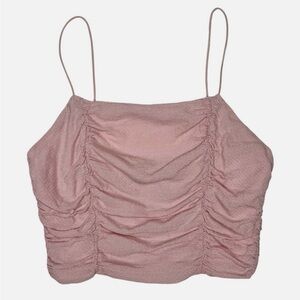 PacSun Light Pink Ruched Crop top